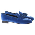 Dára Shoes // Velvet Tassle Slipper // Royal Blue (US: 8)