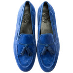 Dára Shoes // Velvet Tassle Slipper // Royal Blue (US: 8)