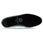 Suede Tassle Slipper // Green (US: 8.5)