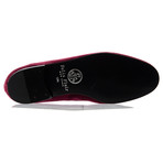 Velvet Tassle Slipper // Burgundy (US: 8.5)