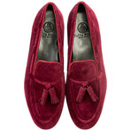 Velvet Tassle Slipper // Burgundy (US: 8.5)