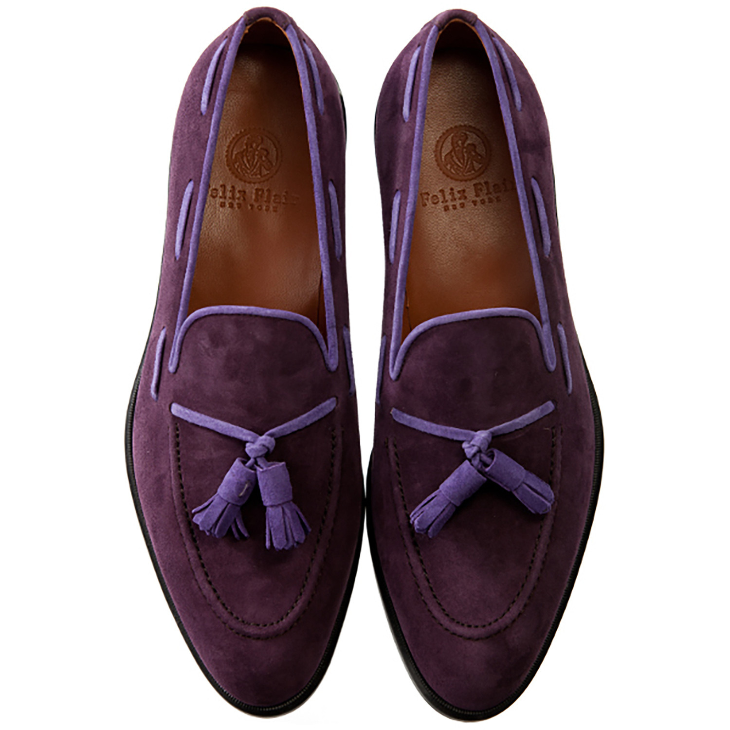 Suede Tassle Loafer // Purple (US: 6) - Felix Flair Shoes - Touch of Modern