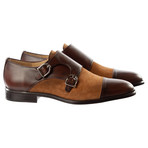 Suede Mix Monk // Cognac (US: 9.5)