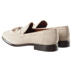 Suede Tassle Loafer // Ivory (US: 9)