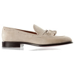 Suede Tassle Loafer // Ivory (US: 9)