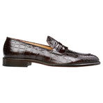 Crocodile Penny Loafer // Brown (US: 6)