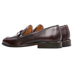 Leather Bow Loafer // Burgundy (US: 8.5)