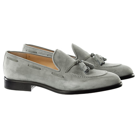 Suede Tassle Loafer // Grey (US: 6)