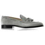 Suede Tassle Loafer // Grey (US: 8)