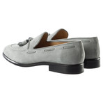 Suede Tassle Loafer // Grey (US: 8)