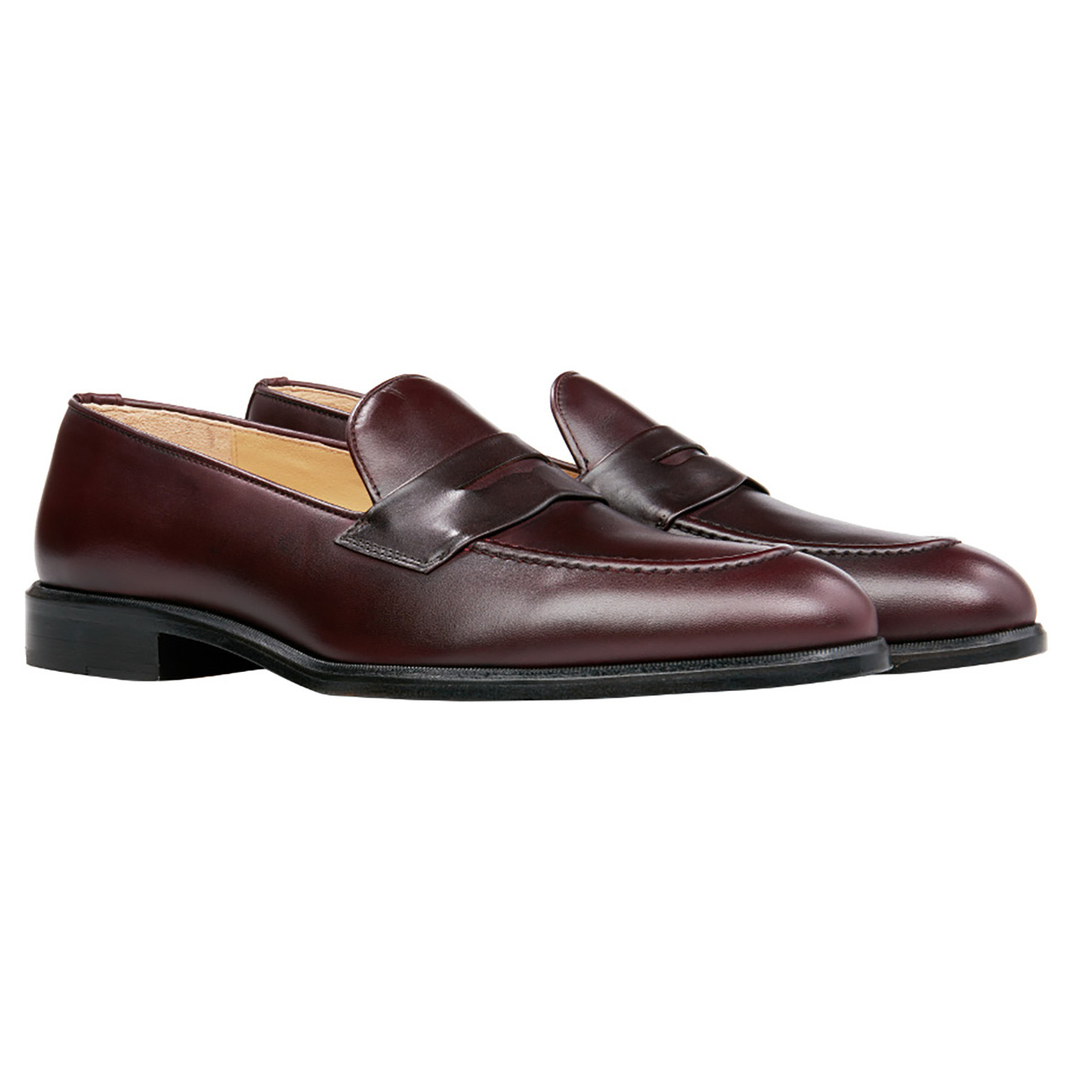 Leather Penny Loafer // Burgundy (US: 6) - Felix Flair Shoes - Touch of ...