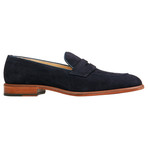 Suede Penny Loafer // Navy (US: 7)