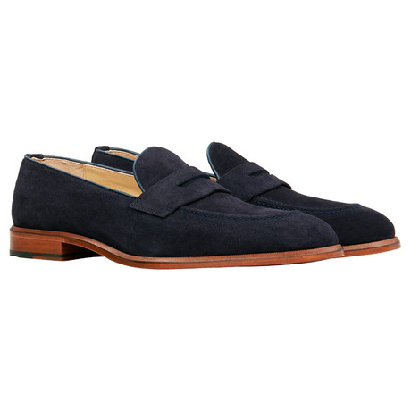 Suede Penny Loafer // Navy (US: 6)