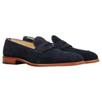 Suede Penny Loafer // Navy (US: 7)