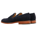 Suede Penny Loafer // Navy (US: 7)