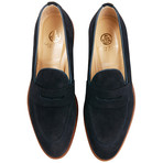 Suede Penny Loafer // Navy (US: 7)