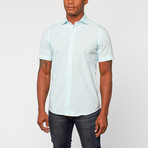 Cotton Slim Fit Short Sleeve Dress Shirt // Mint (US: 18.5R)