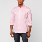 Cotton Slim Fit Dress Shirt // Bright Pink (US: 16R)