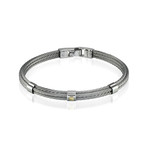 Steel Cable Bracelet // Silver (M)