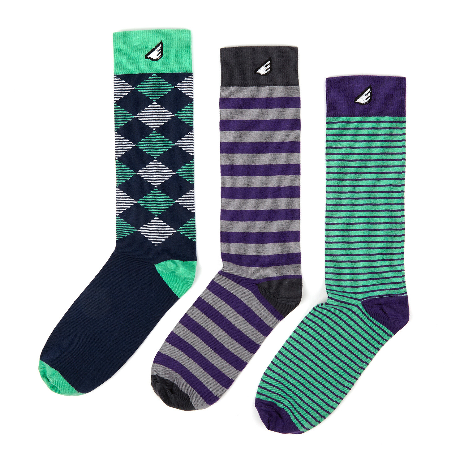 Flight Sock Pack // Purple // Set of 3 - Boldfoot Socks - Touch of Modern