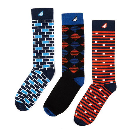 Bricks Sock Pack // Set of 3