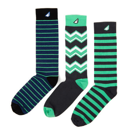 Zig Zag + Stripes Sock Pack // Set of 3