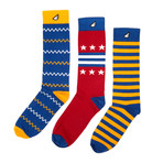 Stars + Squiggles Sock Pack // Set of 3