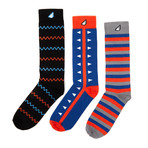 Stripes + Squiggles Sock Pack // Set of 3