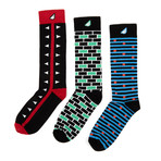 Triangles + Rectangles Sock Pack // Set of 3