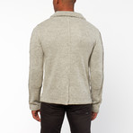 Ludwig Double Breasted Sweater // Greige (S)