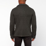 Ludwig Double Breasted Sweater // Charcoal (S)
