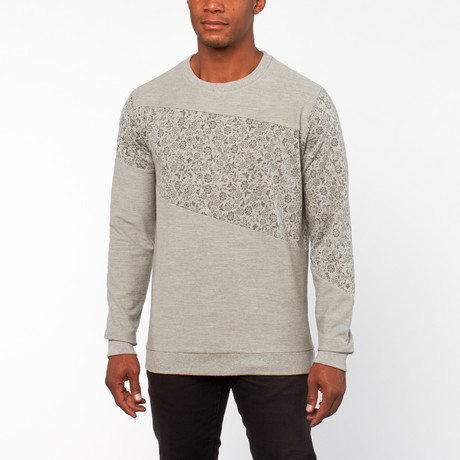 Marvin Colorblock Sweater // Heather Grey (S)