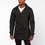 Deacon Double Breasted Pea Coat // Charcoal (S)