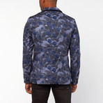 Johnny Printed Blazer // Navy (S)