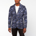 Johnny Printed Blazer // Navy (S)