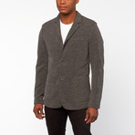 Harris Knit Blazer // Heather Black (S)