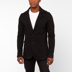 Jetlag Knit Blazer // Heather Black (S)