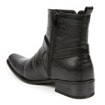 Moto Side Zipper Boot // Black (US: 9.5)