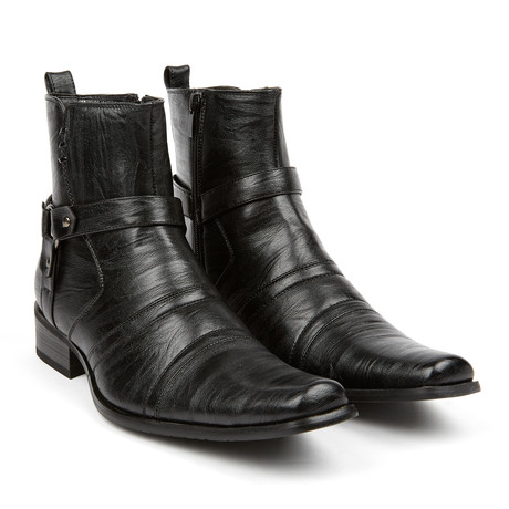 Moto Side Zipper Boot // Black (US: 7)