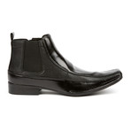 Mixed Material Chelsea Boot + Side Zipper // Black (US: 7)