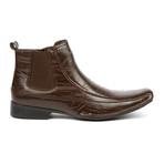 Chelsea Boot + Side Zipper // Dark Brown (US: 9)