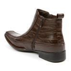 Chelsea Boot + Side Zipper // Dark Brown (US: 9)