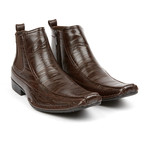 Chelsea Boot + Side Zipper // Dark Brown (US: 11)