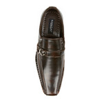 Buckle Strap Loafer // Dark Brown (US: 10)