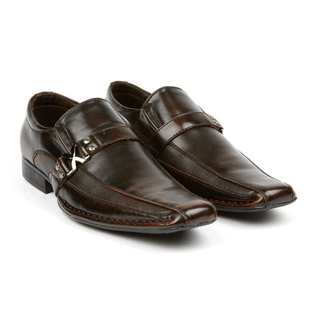 Buckle Strap Loafer // Dark Brown (US: 7)