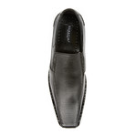 Lizard Print Loafer // Black (US: 7)