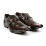 Dress Loafer + Buckle // Dark Brown (US: 9.5)