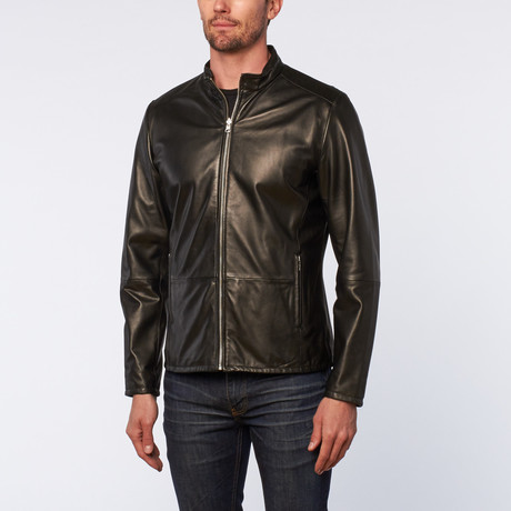 Ivan Reversible Lamb Leather Jacket // Black (S)