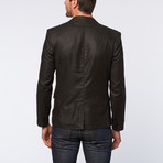 Marvin Linen Blend Two-Button Blazer // Black (S)