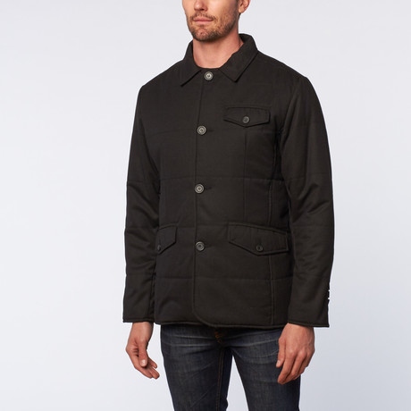 Thinsulate Lined Quilted Jacket // Black (S)